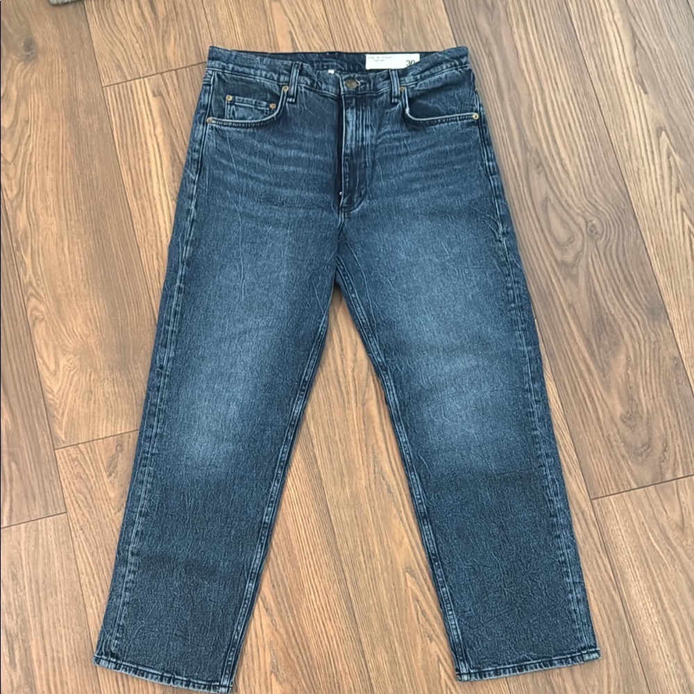 Rag & Bone straight leg jeans in Harlow mid rise style.